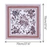 INSPIRE CHIC Women's Floral Printed Satin Square Flowers Silky Neck Scarves 1Pc - 3 of 4
