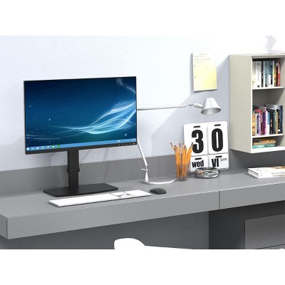 Black Adjustable Height Steel Standing Desk Converter