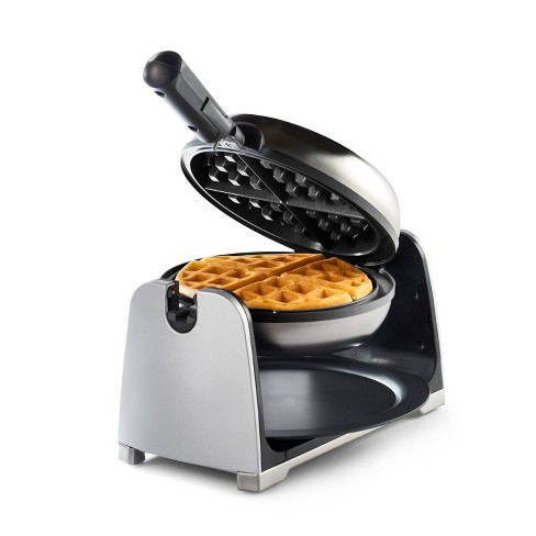 4-SLICE Belgian Waffle Maker with Removable Plates Temperature Control  Silver US