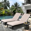 PAGED Outdoor Lounge Chair Cushion,74.8 in x 24 in,Breathable and UV Resistant,Fade Resistant Patio Cushion,2PC - 2 of 4