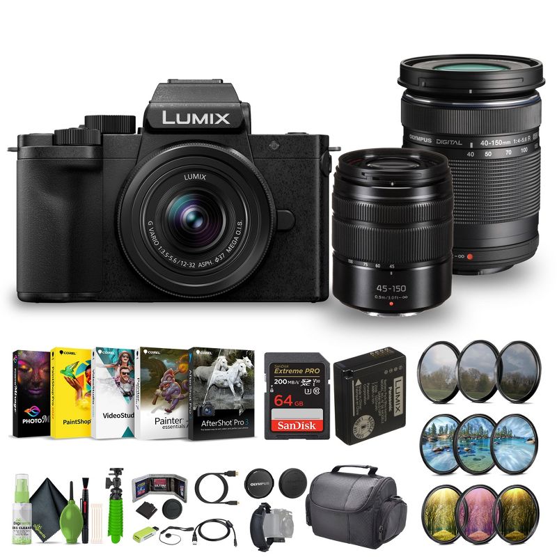 Panasonic Lumix G100D 4K Mirrorless Camera Bundle With Vlogging Accessories, 1 of 5