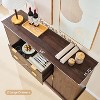 SinCiDo Farmhouse 58"wide Buffet Cabinet w/ Storage Trough,Adjustable Shelves,w/ 2 Drawers & 4 Doors,Kitchen Bar & Living Room Coffee Bar - 4 of 4