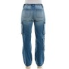 Derek Heart Womens Mid Rise, Relaxed Jeans with Rhinestones - 4 of 4