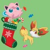 Girl's Pokemon Christmas Jigglypuff and Fennekin Stocking T-Shirt - image 2 of 4