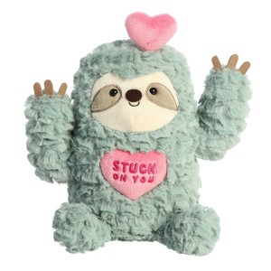 Aurora Val Sayings 10" Stuck On You Sloth Green Stuffed Animal - 1 of 4