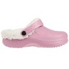 FOAMWALK Girl's Cute Lightweight Classic Solid Faux Shearling-Lined Furry Clog - Warm Fleece & Stylish Clogs for Girls - 2 of 4