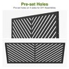 Wooakway 72"H 47"W 16"D Metal Outdoor Privacy Screen Freestanding Patio Decorative Screens - 4 of 4