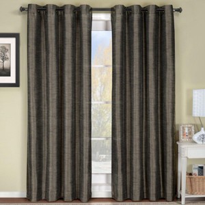 Egyptian Linens Geneva Lined Energy Saving Black-Out Grommet Curtain Panel Single - 1 of 4