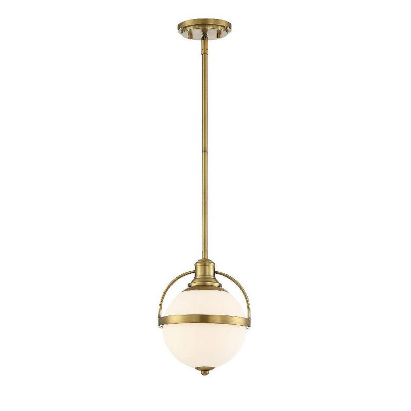 Savoy House Westbourne 1 - Light Pendant in  Warm Brass, 3 of 5