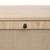 Rattan 5 Door Shoe Rack, Freestanding Modern Shoe Storage Cabinet, for Entryway - 3 of 4