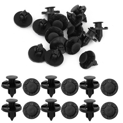 Unique Bargains Plastic Rivet Fastener  Flaps Bumper Fender Push Clips 8mm for Nissan