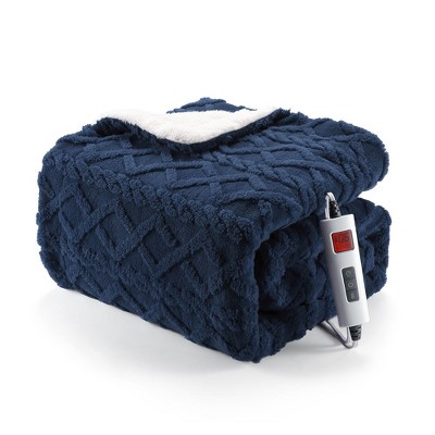 Heating Blanket, Thick Tufted Electric Blanket Throw with 6 Heating Levels and 20 Time Settings, Machine Washable