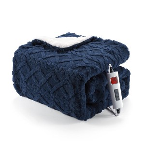 Heating Blanket, Thick Tufted Electric Blanket Throw with 6 Heating Levels and 20 Time Settings, Machine Washable - 1 of 4