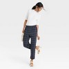 Women's High-Rise Slim Straight Fit Ankle Pull-On Pants - A New Day™ Navy - image 3 of 3
