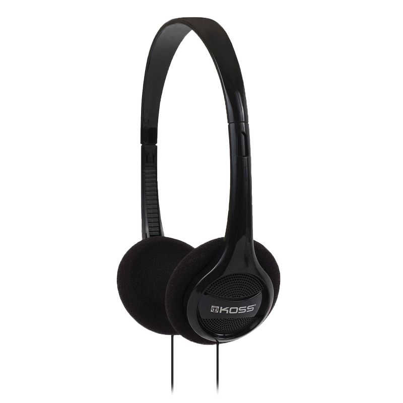KOSS® KPH7 On-Ear Headphones in Hang Bag Packaging, Black, 3 of 6