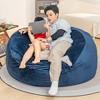 CENGHU Bean Bag Chair Velvet Soft Beanbag with Memory Foam for Adults Lazy Sofa with Fluffy Removable Sponge - 3 of 4