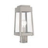 Livex Lighting Oslo 1 - Light Post Light in  Brushed Nickel - 4 of 4
