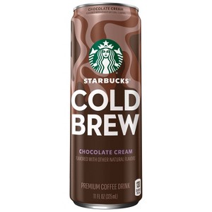 Starbucks Chocolate Cream Cold Brew Premium Coffee Drink - 11 fl oz Can - 1 of 4