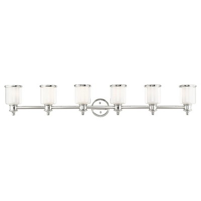 Livex Lighting Middlebush 6 - Light Vanity in  Polished Nickel