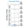 NicBex 6 Tier Corner Wire Storage Shelves,Adjustable Metal Heavy Duty Free Standing Corner Storage Rack for Bathroom,Living Room,Kitchen - 2 of 4