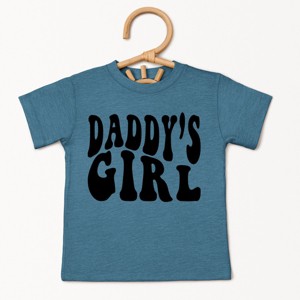 The Juniper Shop Daddy's Girl Wavy Toddler Short Sleeve Tee - 1 of 4