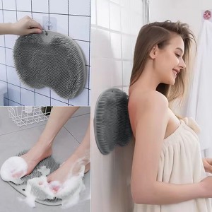 MECO ELEVERDE Wall-Mounted Shower Foot Scrubber Mat and Back Washer - 1 of 4