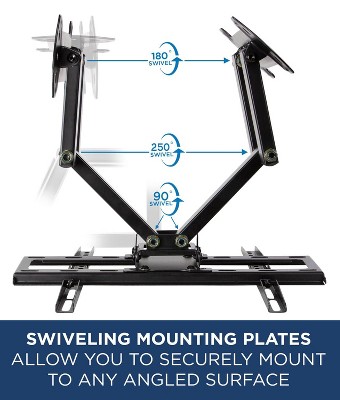 CornerFlex Full-Motion Dual Arm TV Wall Mount Bracket, 32"-55", 66 lbs Capacity