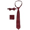 Gioberti Boy's 4pc Paisley Vest Set - 3 of 4