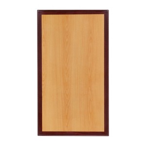Emma and Oliver 24" x 30" Rectangular 2-Tone High-Gloss Cherry Resin Table Top - 1 of 2