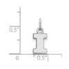 Black Bow Jewelry 14k White Gold Illinois Fighting Illini NCAA Extra Small Pendant - 2 of 3