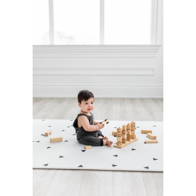 Little Bot Reversible Gray and White Foam Play Mat