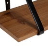 Kate & Laurel All Things Decor 27" x 8.3" 2pc Solomon Wooden Shelf Set Brown/Black: Metal Frame, No Assembly Required - 2 of 4