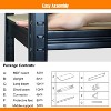 Vynxaria Black 5-Tier Heavy Duty Utility Storage Shelves - 2000LBS Capacity - 4 of 4