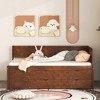 NicBex Twin Size Daybed with Storage Wooden Day Bed Frame Twin with 4 Drawers and 3 Shelves for Bedrooms - 3 of 4