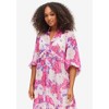 ellos Plus Size Sheer Maxi Dress With Ruffled Trim - 4 of 4