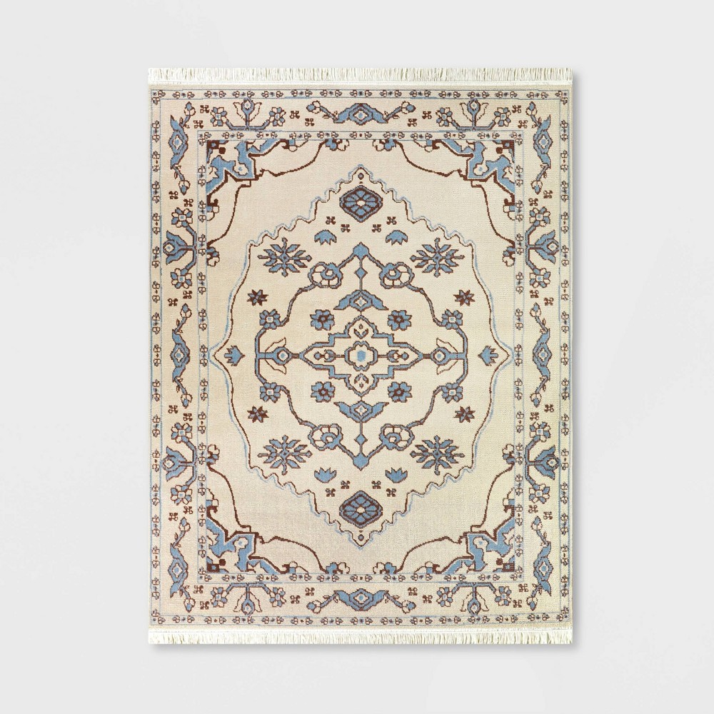 5'x7' Morrisville Refold Persian Style Rug Cream/Blue - Threshold™