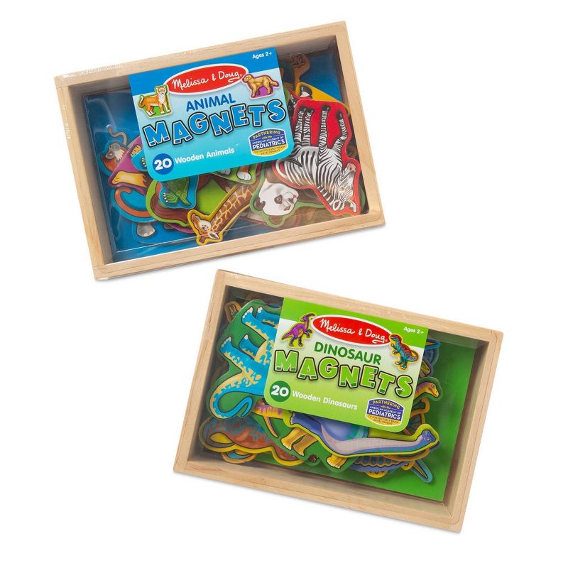 Melissa &#38; Doug Wooden Magnets Set - Animals and Dinosaurs With 40 Wooden Magnets, 4 of 11