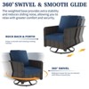 SUGOLD 8-Piece Hand Woven Wicker Patio Conversation Set with Blue Cushions - 3 of 4