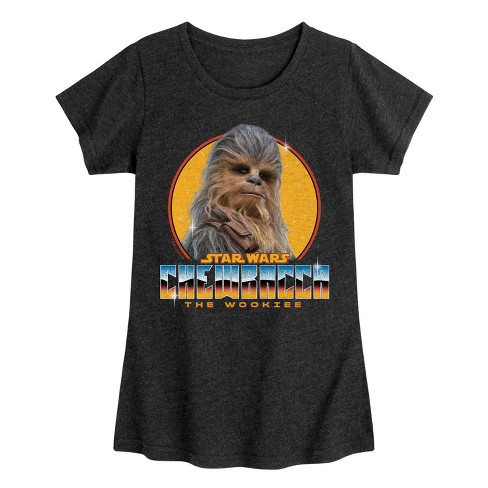 Girls' - Star Wars - Chewbacca Fitted Short Sleeve Graphic T-Shirt - image 1 of 4