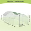 Large Metal Chicken Coop with Waterproof & UV-Resistant Cover – Walk-In Poultry Cage with Lockable Door, Dome Roof, 9.8×13.1×6.6 ft - 3 of 4