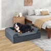 Costway Cooling Gel Dog Bed for Large Dogs with Removable Bolsters & Washable Cover - 3 of 4