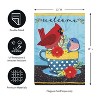 Songbirds Welcome Applique Garden Flag - 4 of 4