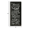 Slickblue Inspirational Christian Wood Sign – God Created You Too Quote – Rustic Wall Accent – 9x18, Black-White - 3 of 3