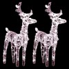 vidaXL Christmas Reindeers 2 pcs Warm White 80 LEDs Acrylic - 2 of 4