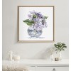 Kate and Laurel Sylvie Hydrangea Blossom Bud Framed Canvas by Patricia Shaw, 22x22, Natural - 4 of 4