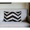12 X 20  Chevron Cowhide Throw Pillow - 2 of 4