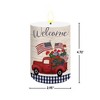 Briarwood Lane Summer Flameless Candle 6x3 Stars and Stripes Truck Flameless Candle with Timer for Summer - 2 of 4