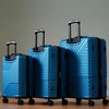 3 PCS Expandable ABS Hard Shell Luggage Set with Spinner Wheels and TSA Lock 20''24''28'' 4M - ModernLuxe - 3 of 4