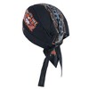 CTM Cotton Premium Lined Born to be Free Do Rag - 3 of 4