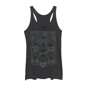 Women's Star Wars: The Rise of Skywalker Dark Side Streak Racerback Tank Top - 1 of 3
